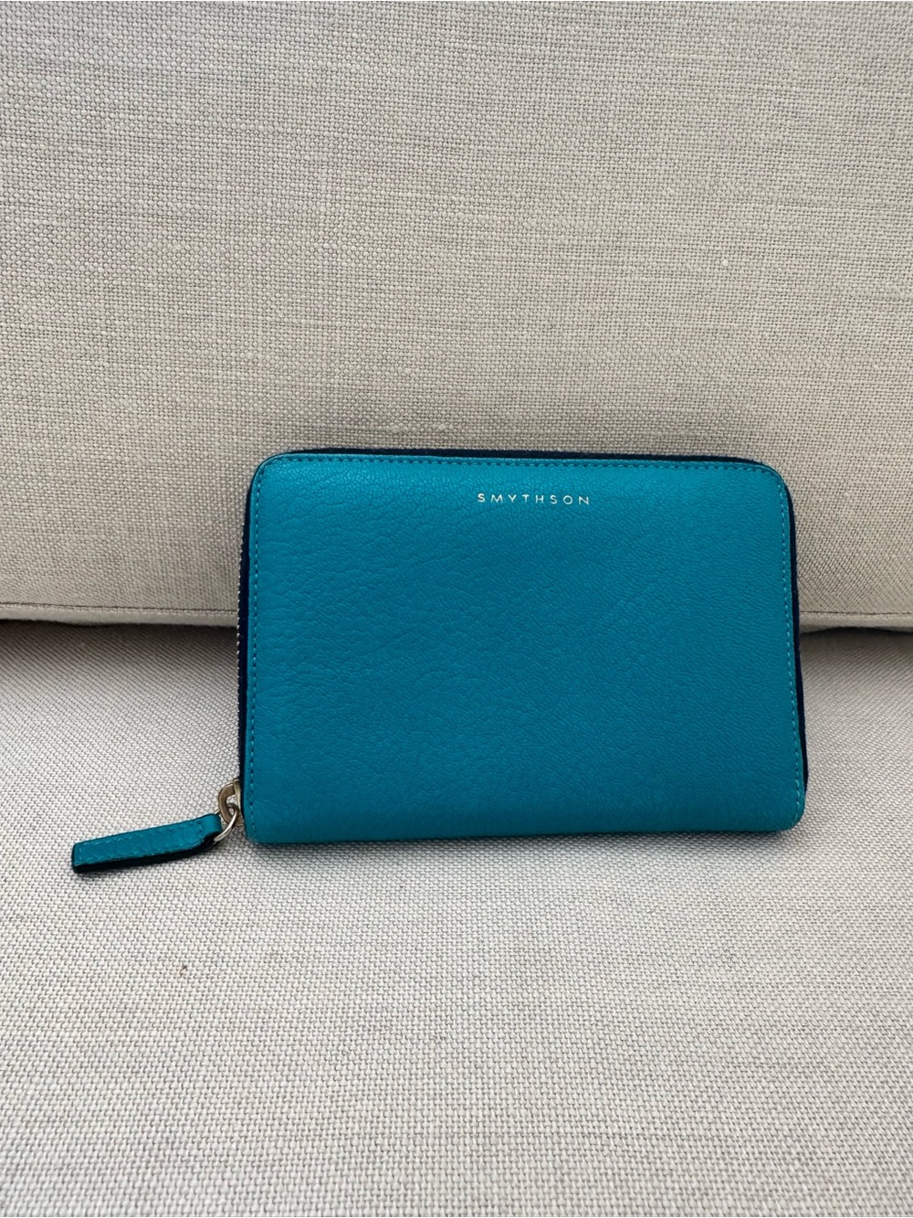 Smythson Zip-Around Leather Wallet